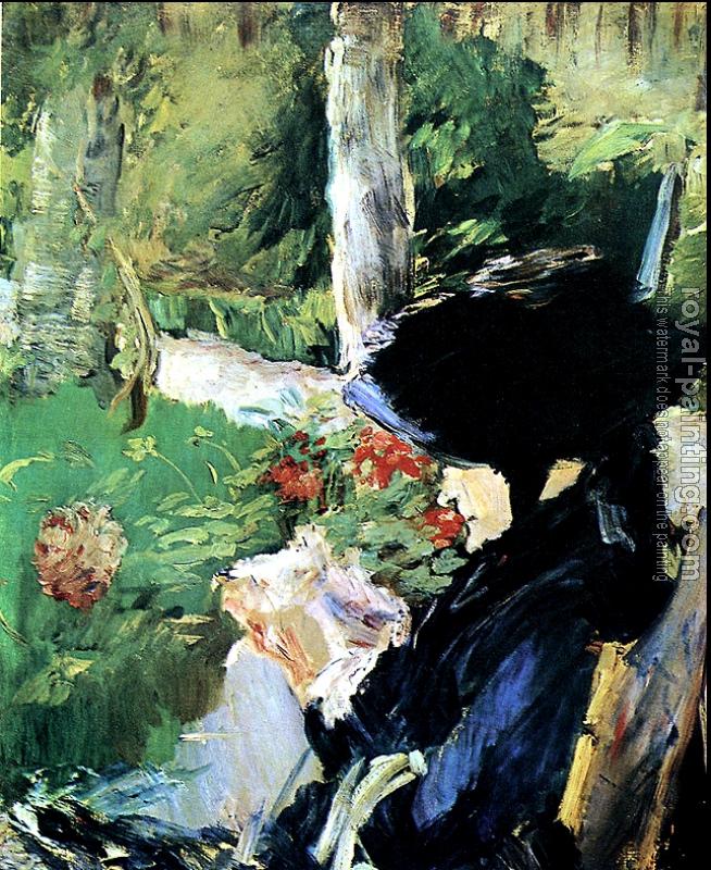 Edouard Manet : Mother in the Garden at Bellevue